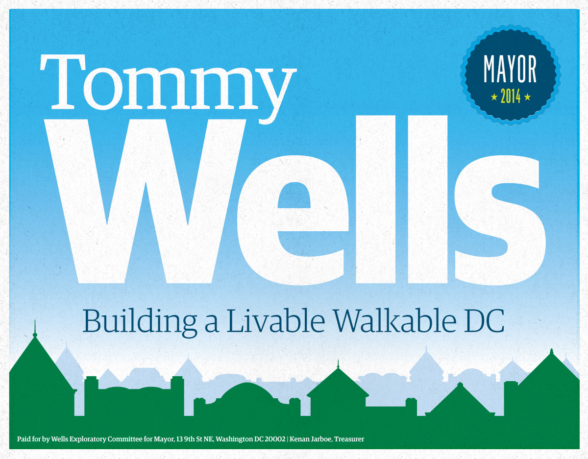 Tommy Wells Campaign sign